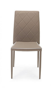 Silla moderna de polipiel gris paloma