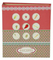 Recetario con decoración vegetal za-0118cm. 17,5 x 20,5 / 56 páginas