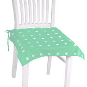Cojín cuadrado pop lunares verde agua cm40x40h4