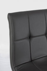 Taburete Bar Bruce ecopiel gris oscuro