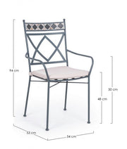 Silla de exterior Berkley en metal