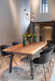 Alfombra de algodón azul Siria 140 x 200 cm