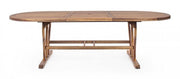 Mesa extensible Noemi de madera ovalada de melamina 180/240x100 cms