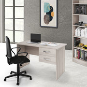 Escritorio de olmo para dormitorio 2 cajones en madera de melamina cm119x64xH.75