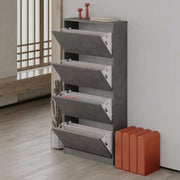 Armario abatible retro gris con 4 puertas 73 x 26 x 154.5 cm