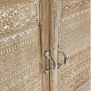 Mueble Mayra de 4 puertas y 6 cajones en madera natural