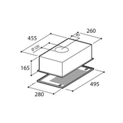 Papebita de aspiración gris incassi -color subclus 49.5x28 cm
