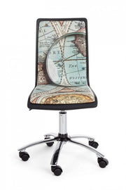 Silla de oficina Young Gulliver acero ecopiel