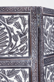 Biombo estilo fusion 3 puertas Darika gris antiguo