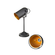 Lámpara de mesa direccional Tokyo MDL3636 de metal negro