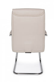 Sillón de oficina de ecopiel Sydney Tortora con reposabrazos