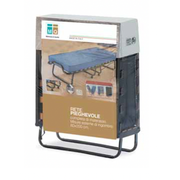 Cama plegable con colchón - 80x200 cm