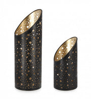 Set de 3 Velas Amaltea Cilíndricas Negras 3x