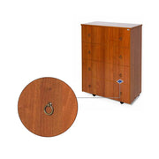 Somier ortopédico plegable en color nogal antiguo cm H.100x85x36