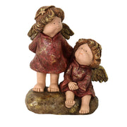 Ángel resina oro cm23x14,5h27,5