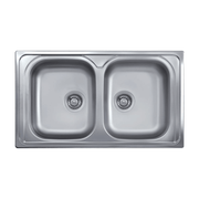 Fregadero 86x50 2 senos SAXT322A