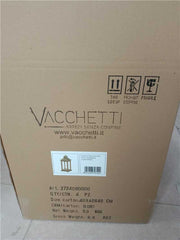 Farol rectangular de madera marrón oscuro cm19x19h42,5