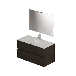 Composición de baño de 100 color barro Al.54x101x46cm