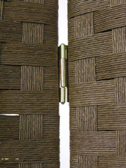 Paravento de papel 3 paneles nogal 40x175 cm