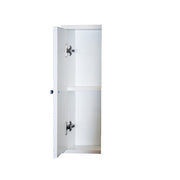 Mueble con espejo para baño 2 puertas blanco fresno con solapa h.61x93x14 cm