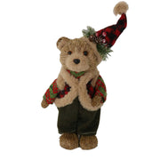 Oso de tela verde 17x11h37 cm