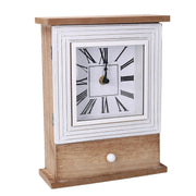 Reloj de madera marrón cm18,5x7h24