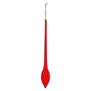 Colgante de cristal rojo gota Navidad 5,5x h40 cm