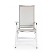 Sillón de exterior plegable CRUISE Blanco 59x71x h 113 cm