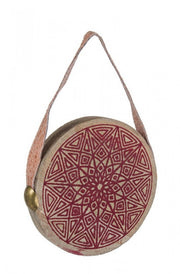 Medaglione Iroko Rosso 12x