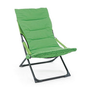 Tumbona plegable relax con acolchado SFOD Verde 60x90xh86 cm
