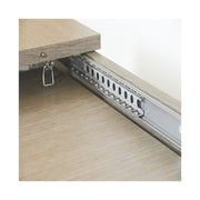 Mesa de comedor extensible íntegramente en madera de melamina 90x160-200 cm Olmo