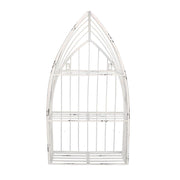 Estante de metal blanco 3 estantes cm29x12h55