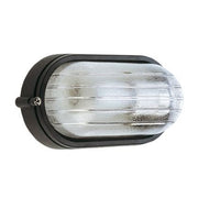 Plafón grande E27 línea industrial ovalado negro