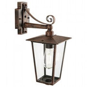 Lámpara de exterior de aluminio fundido con difusores de vidrio transparente óxido