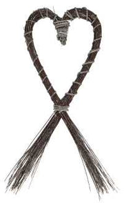 Guirnalda de corazones en junco nar-8054 cm. 70x30/86