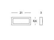 Paso marca 5W Led 4000K aluminio linea tendencia