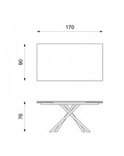 Mesa extensible 170-270 x 90 cm - Xavier