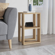 Tavolino comodino Lonie rovere 55x30x34 cm