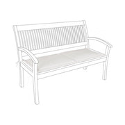 Cojín natural Poly180 para banco de 2 plazas