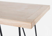 Consola de acero con tapa de madera DISTRICT 140x39x h79 cm