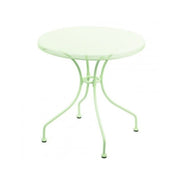 Mesa de exterior redonda de hierro forjado NETTY Verde diámetro 70x h71 cm