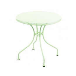Mesa de exterior redonda de hierro forjado NETTY Verde diámetro 70x h71 cm