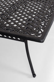 Mesa de exterior Ivrea rectangular antracita 107 x 213 cms