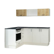 Cocina Blanca en Forma de L Reversible 180x160 cm