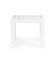 Mesa de centro de aluminio blanco crucero muebles de jardín