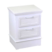 Mueble madera Liverpool 2 cajones blanco cm37x30h49