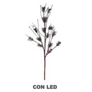 Luz ramas marron 48 leds blanco calido cm40x40h100 alimentacion fija