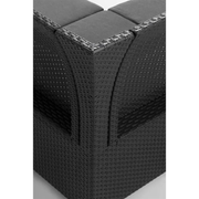 Salottino de Jardín Esquinero Emma, 5 Plazas con Mesa, Color Grafito