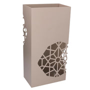 Paragüero rectangular de metal gris tórtola cm25x15h50