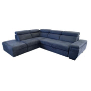 Sofá cama con almacenamiento reversible, 5 elementos